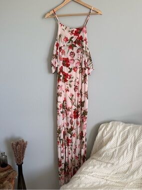 Chance Floral Cold Shoulder Maxi Dress